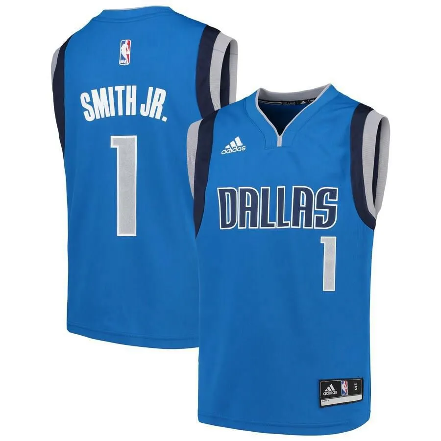 Dallas Mavericks Dennis Smith Jr. Adidas Replica Jersey Kids - Blue | Ireland P1073X6