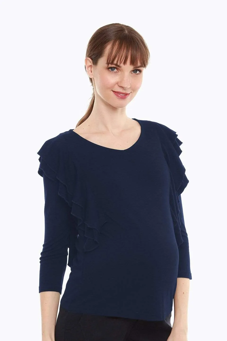 Dania Nursing Top Navy Indigo