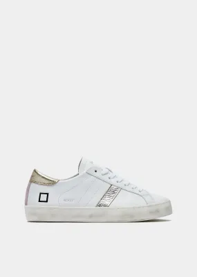 D.A.T.E Hill Low White-Platnium Sneakers