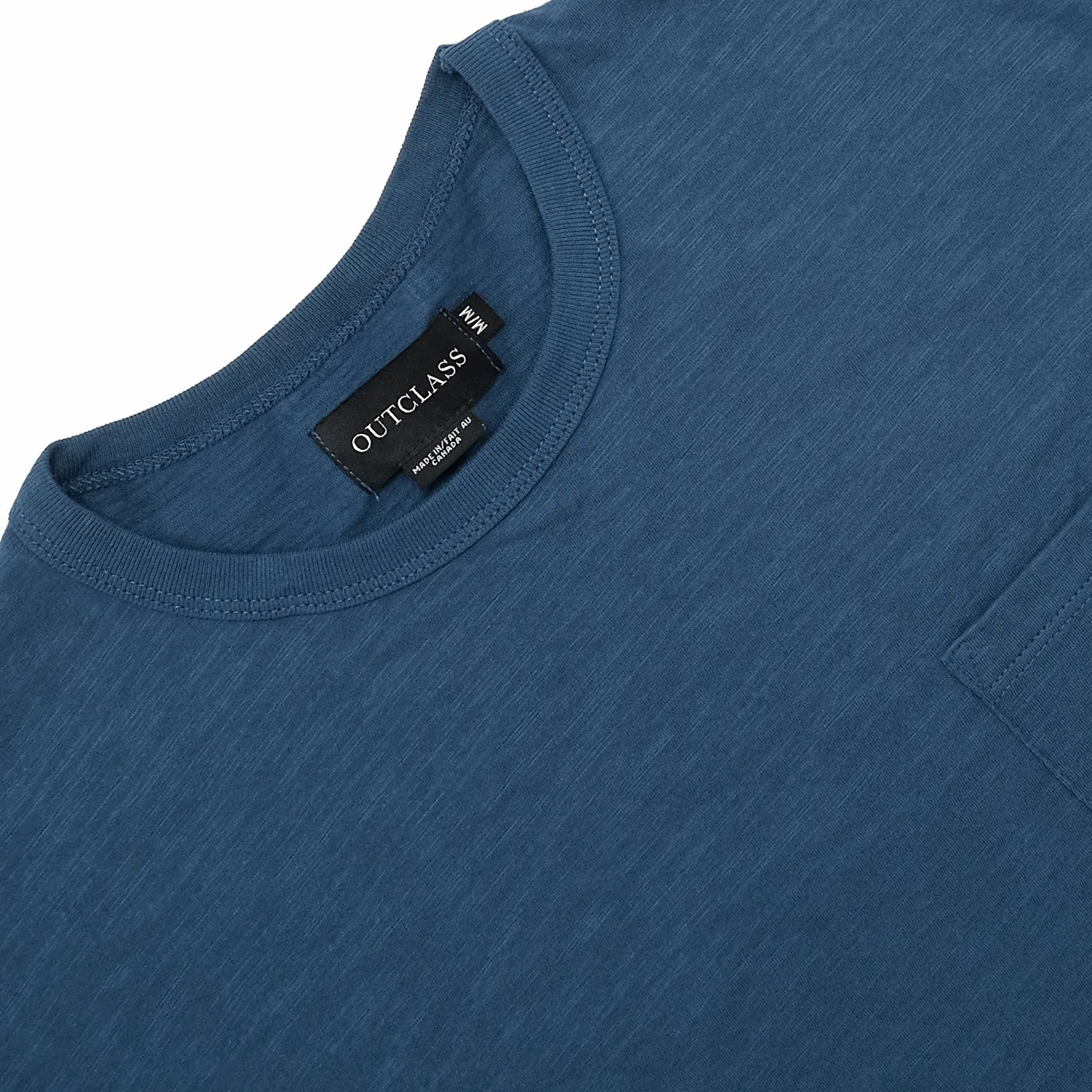 Faded Indigo Slub S/S Pocket T-Shirt