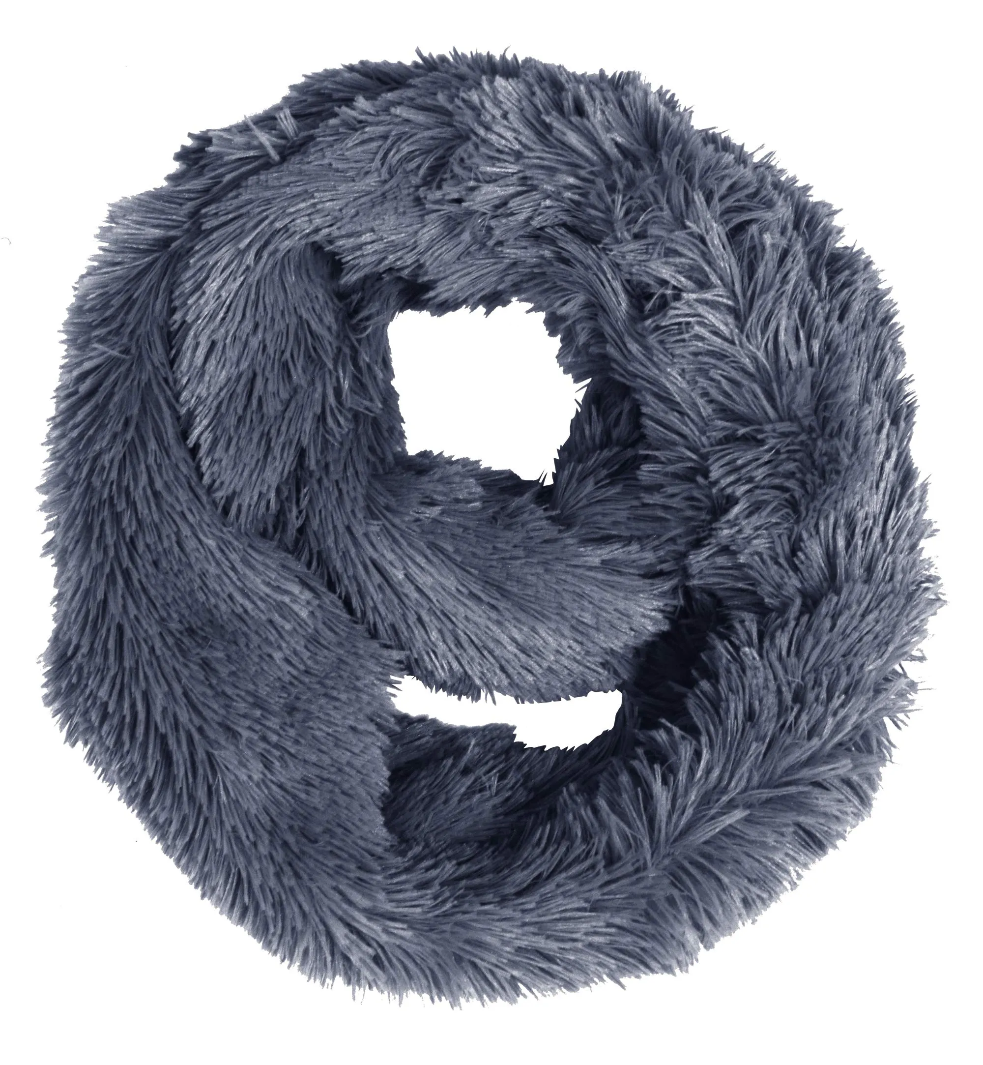 Faux Fur Warm Soft Thick Infinity Loop Circle Scarves Neck Warmers