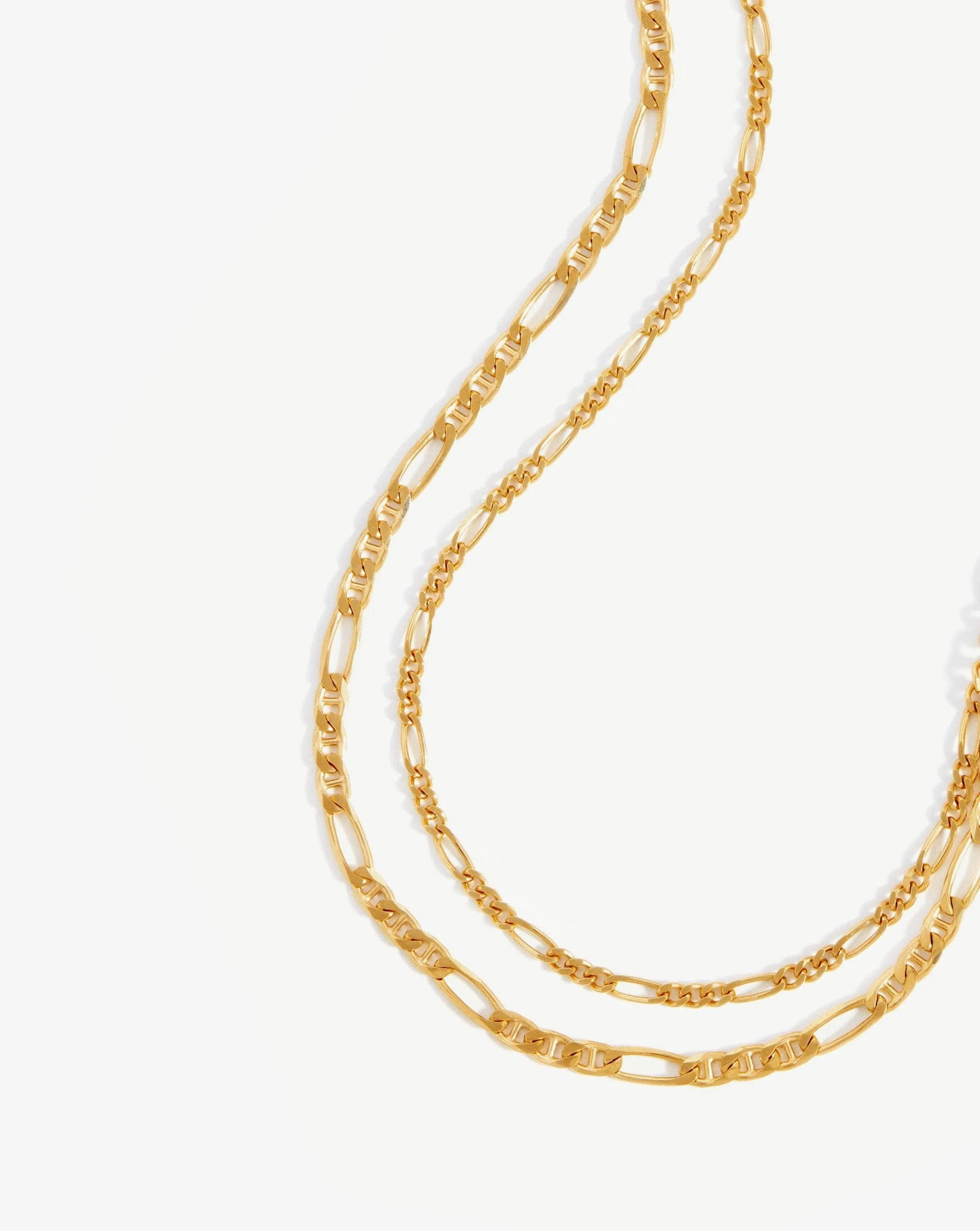 Filia Double Chain Necklace | 18ct Gold Plated Vermeil