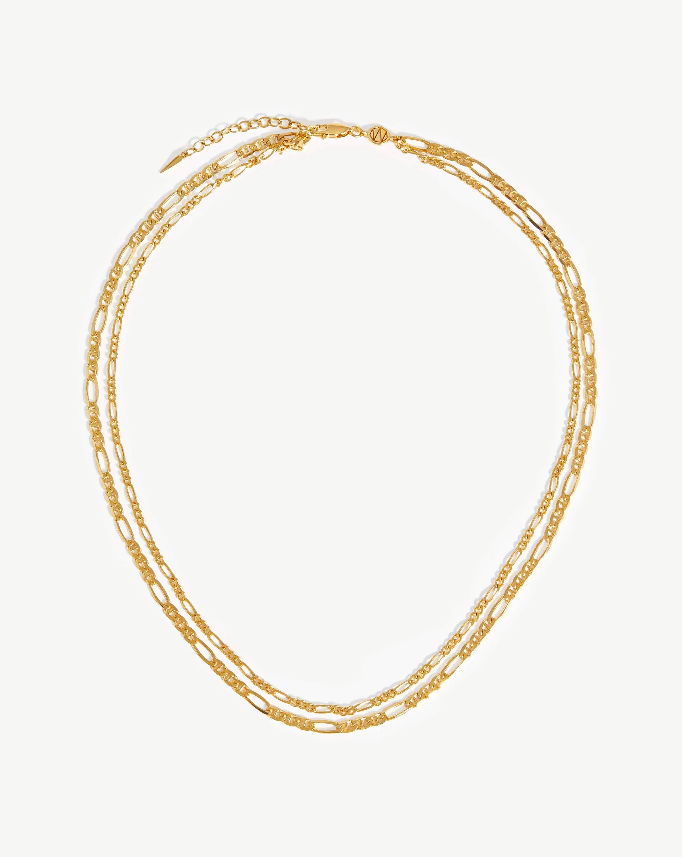 Filia Double Chain Necklace | 18ct Gold Plated Vermeil