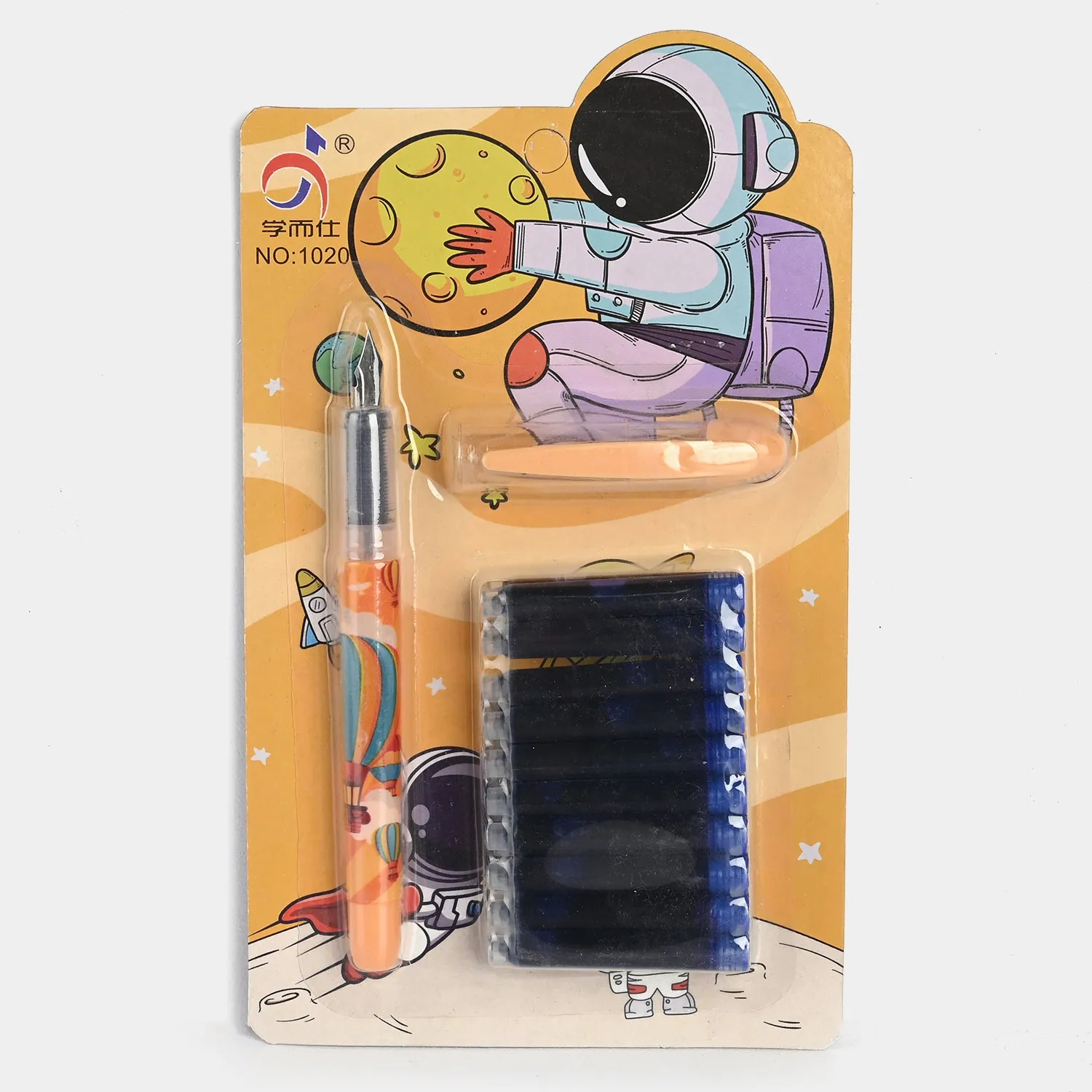 Fountain Ink Pen Space Astronaut Pen Set