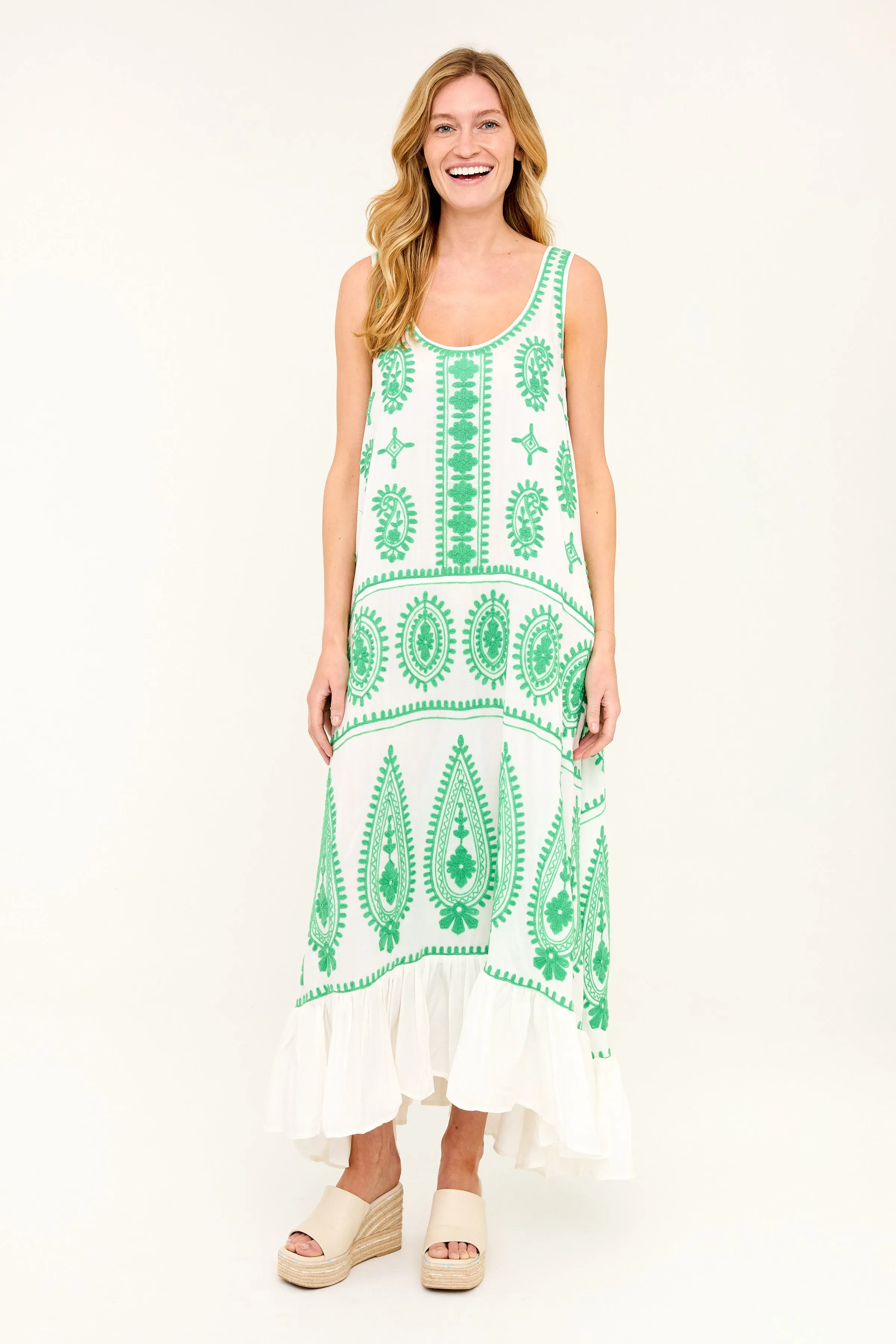 Frances Dress - Summer Green