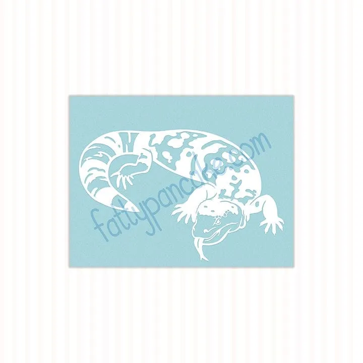 Gila Monster Decal, Waterproof Vinyl Decal, Cute Reptile Gift