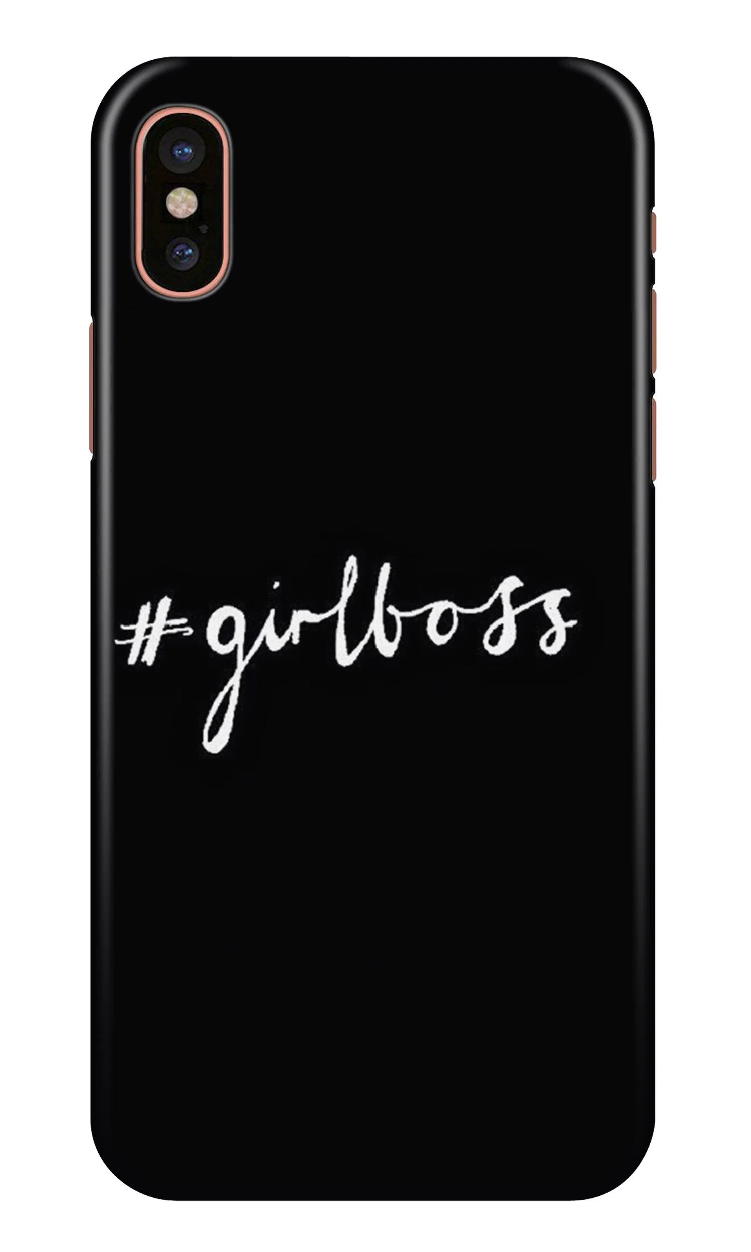 #GirlBoss Mobile Back Case for iPhone Xs (Design - 266)