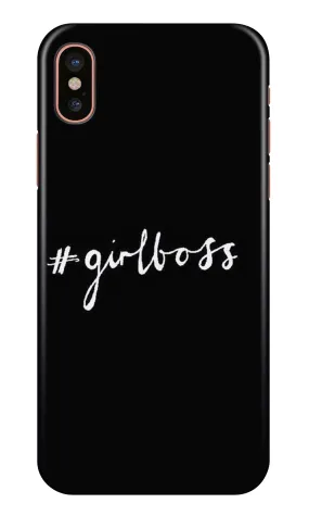 #GirlBoss Mobile Back Case for iPhone Xs (Design - 266)