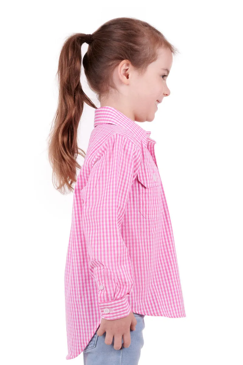 Girls Hard Slog Luvenia 1/2 Placket Long Sleeve Shirt