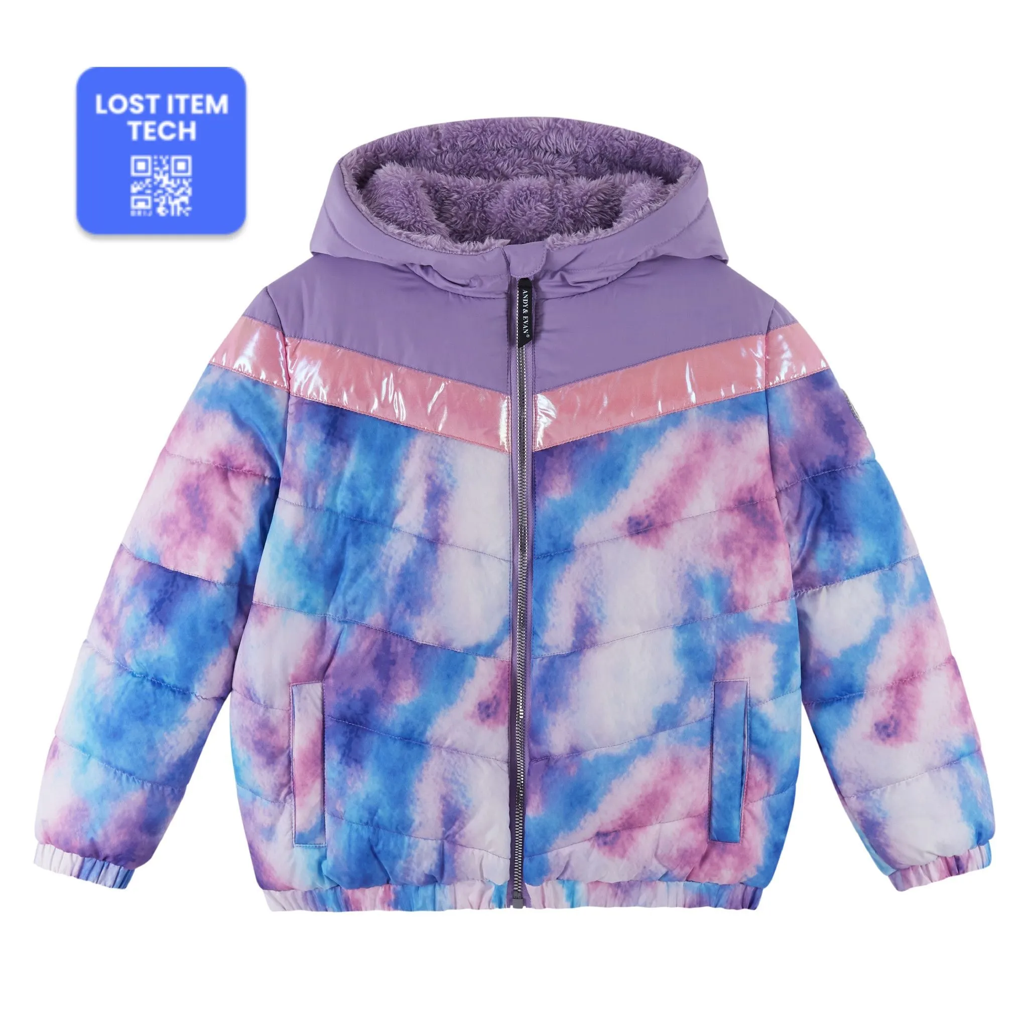 Girls Ombre Bubble Coat