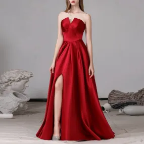 Glamorous Satin Evening Gown