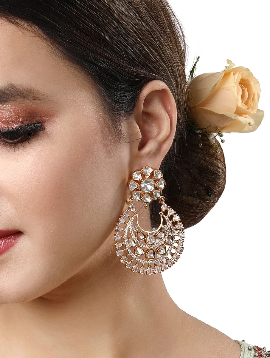 Gold Plated Kundan Earrings