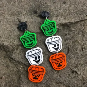 Halloween McDonald’s Boo Bucket Dangle Earrings