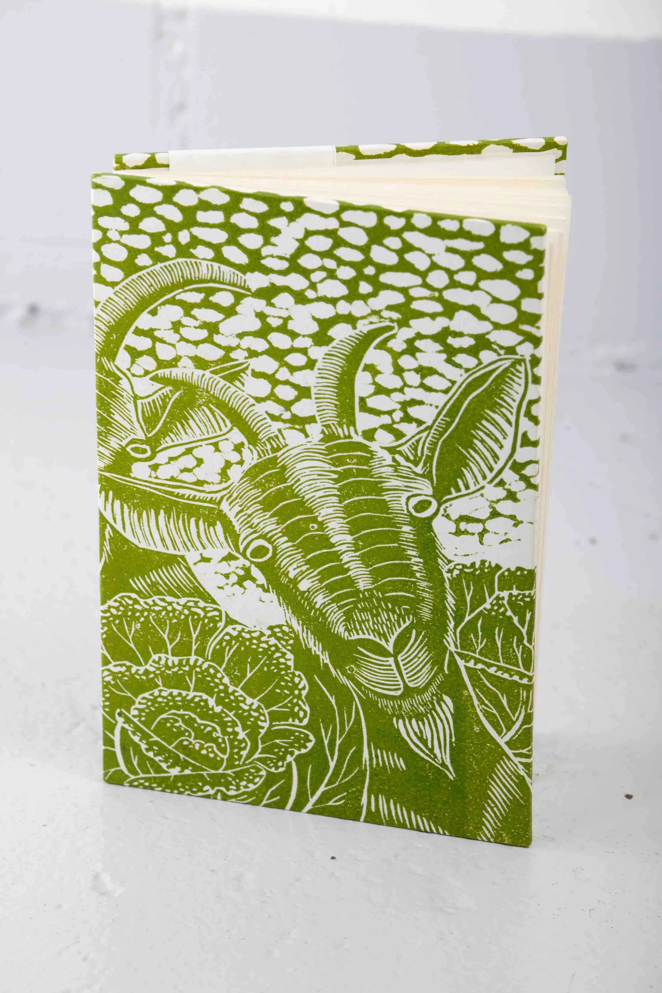 Hand-sewn Goat Design Notebook - Ofer