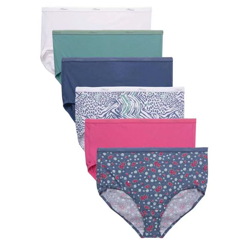 Hanes Ladies Comfort Cotton Briefs 6 Pack