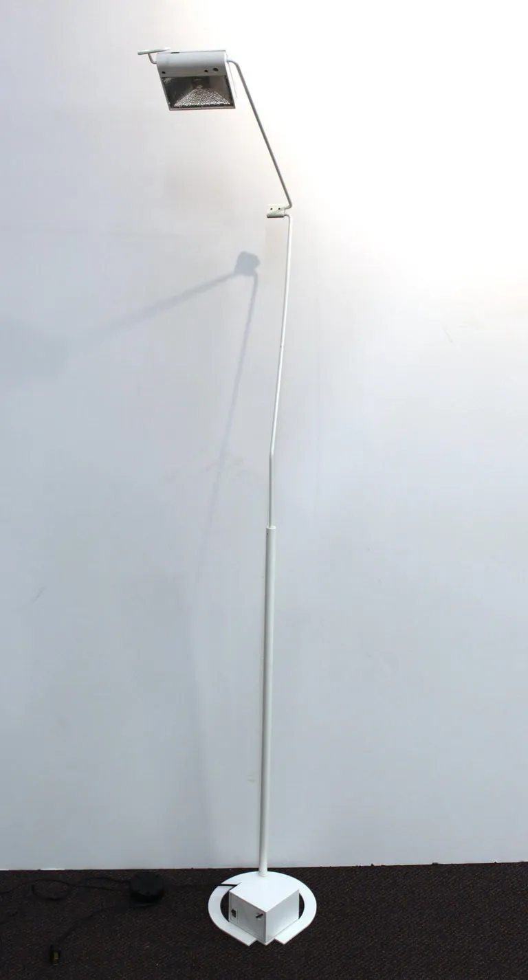 Hartmut Engel German Postmodern White Metal Floor Lamp