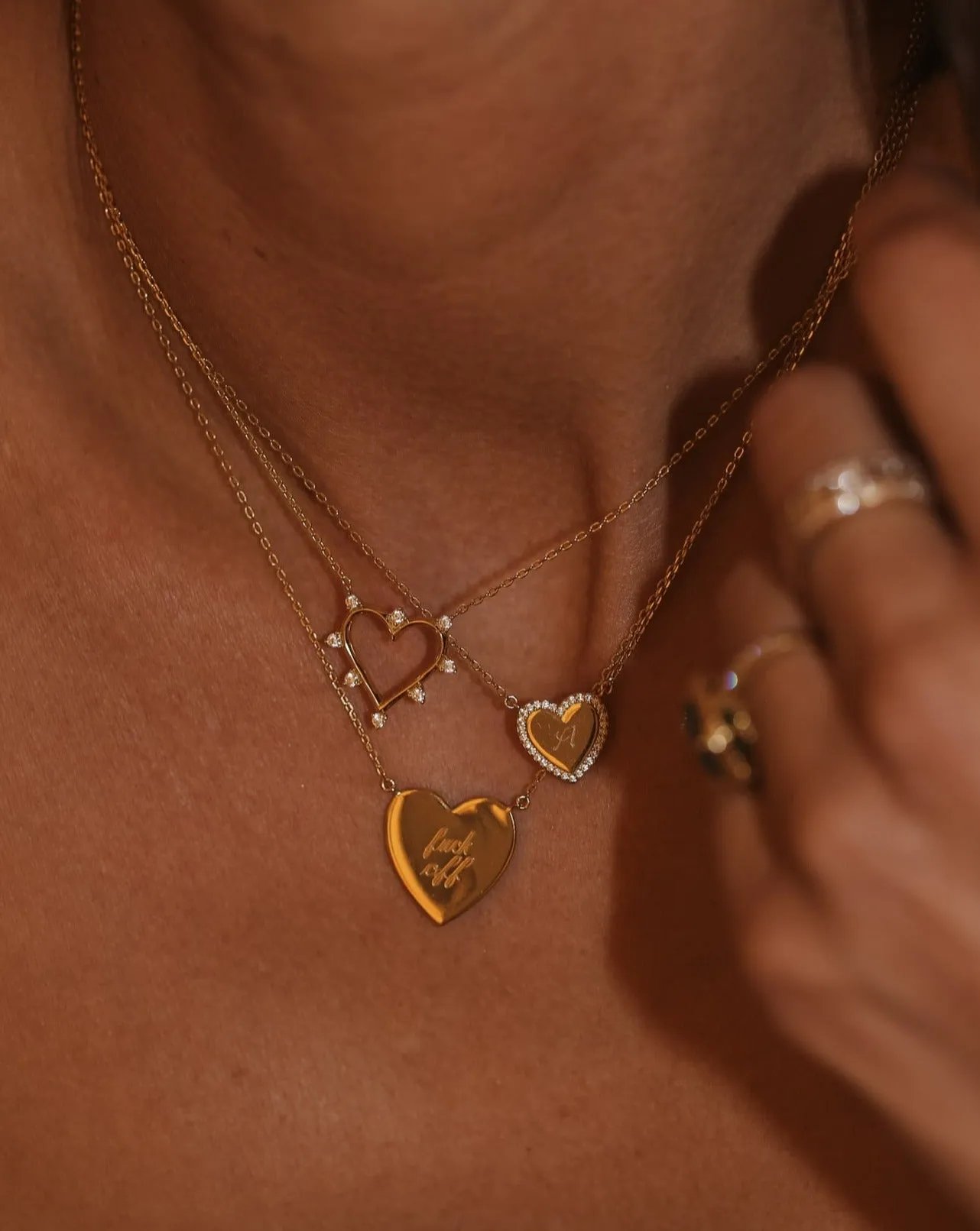 Heirloom Heart Necklace - Gold Vermeil