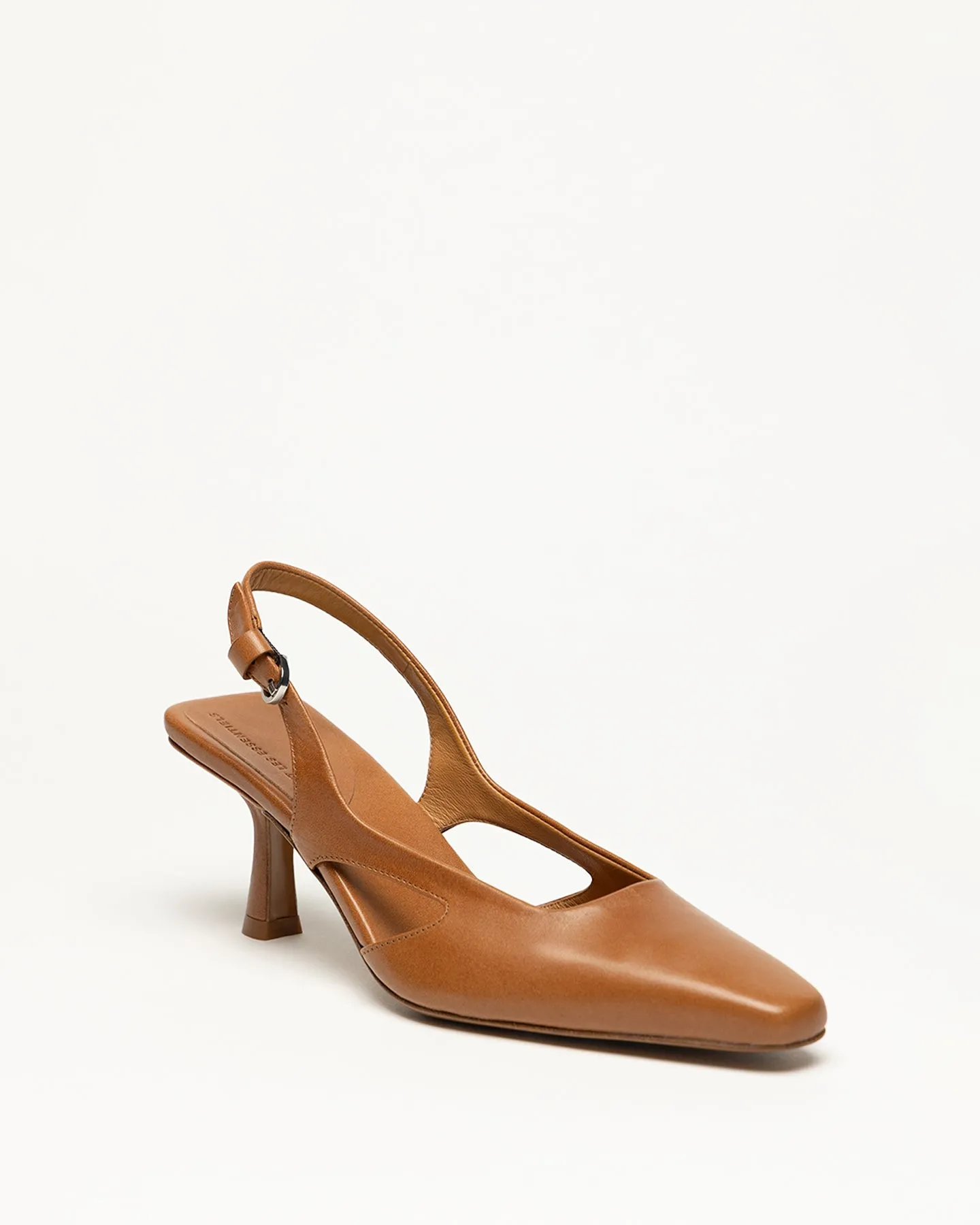 Holton Smooth Leather Slingback Heels