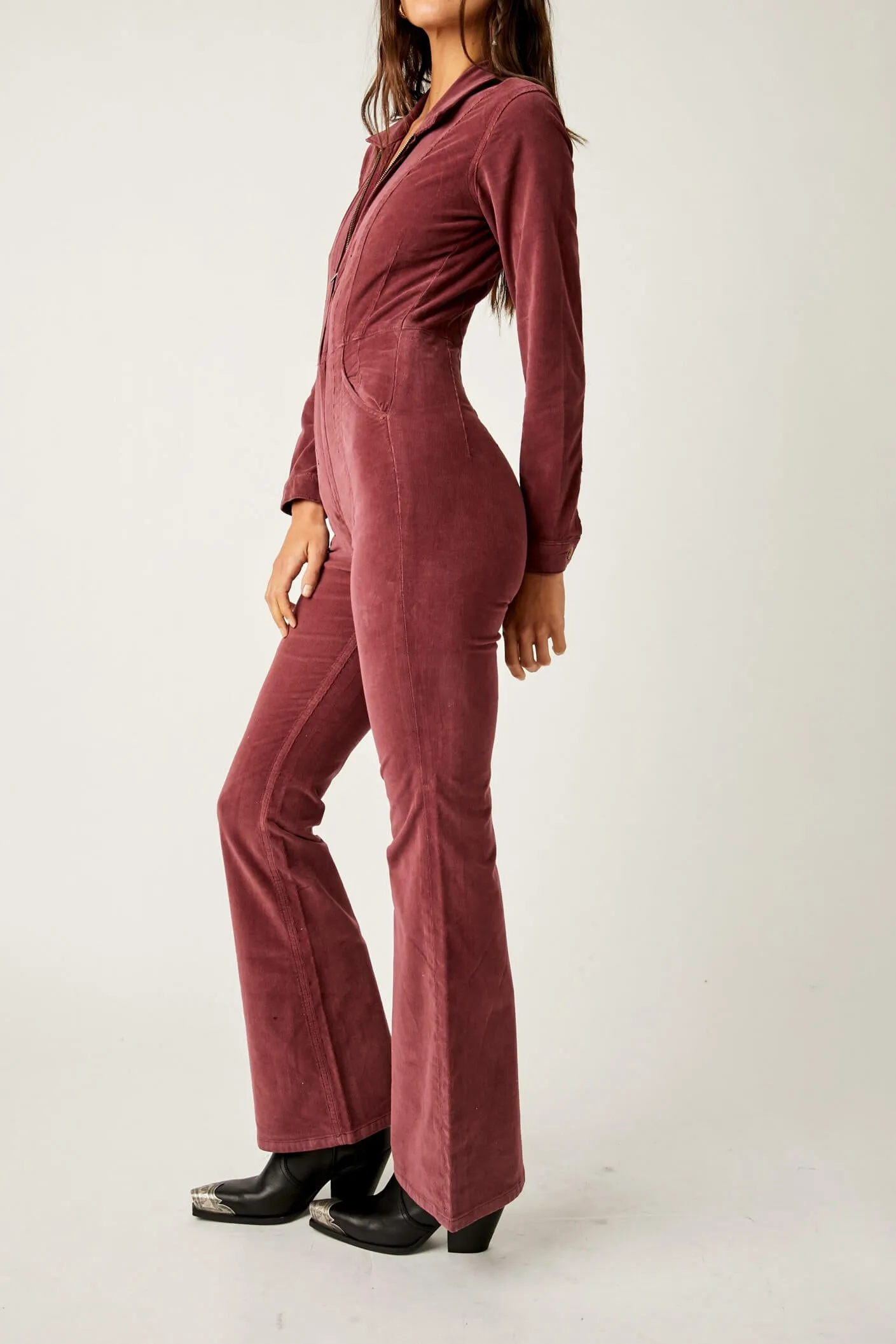 Jayde Cord Flare Jumpsuit