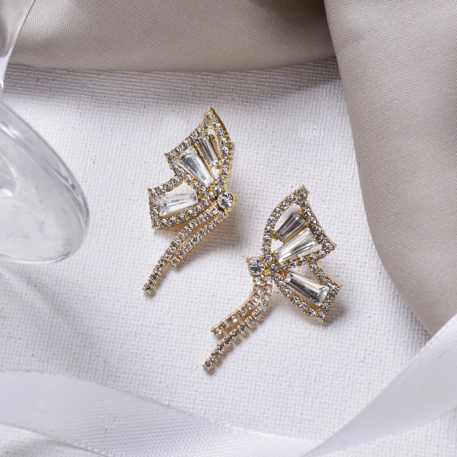 Jett Gold Butterfly Earring