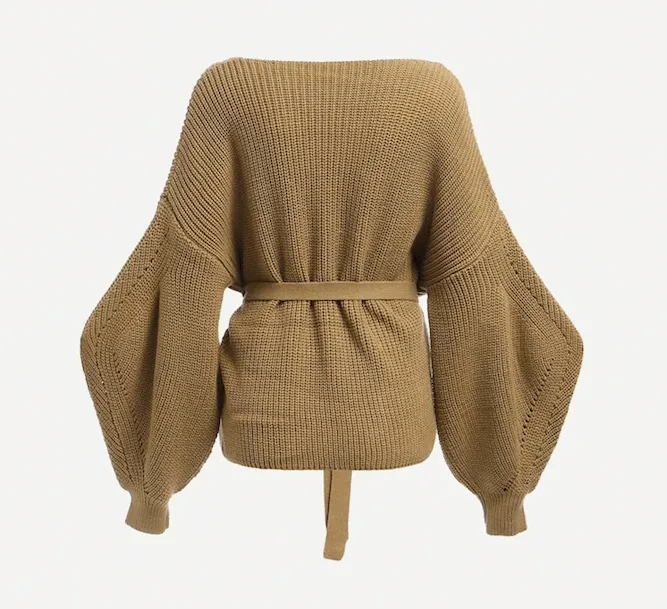 KALEY’S KHAKI KNITTED SWEATER