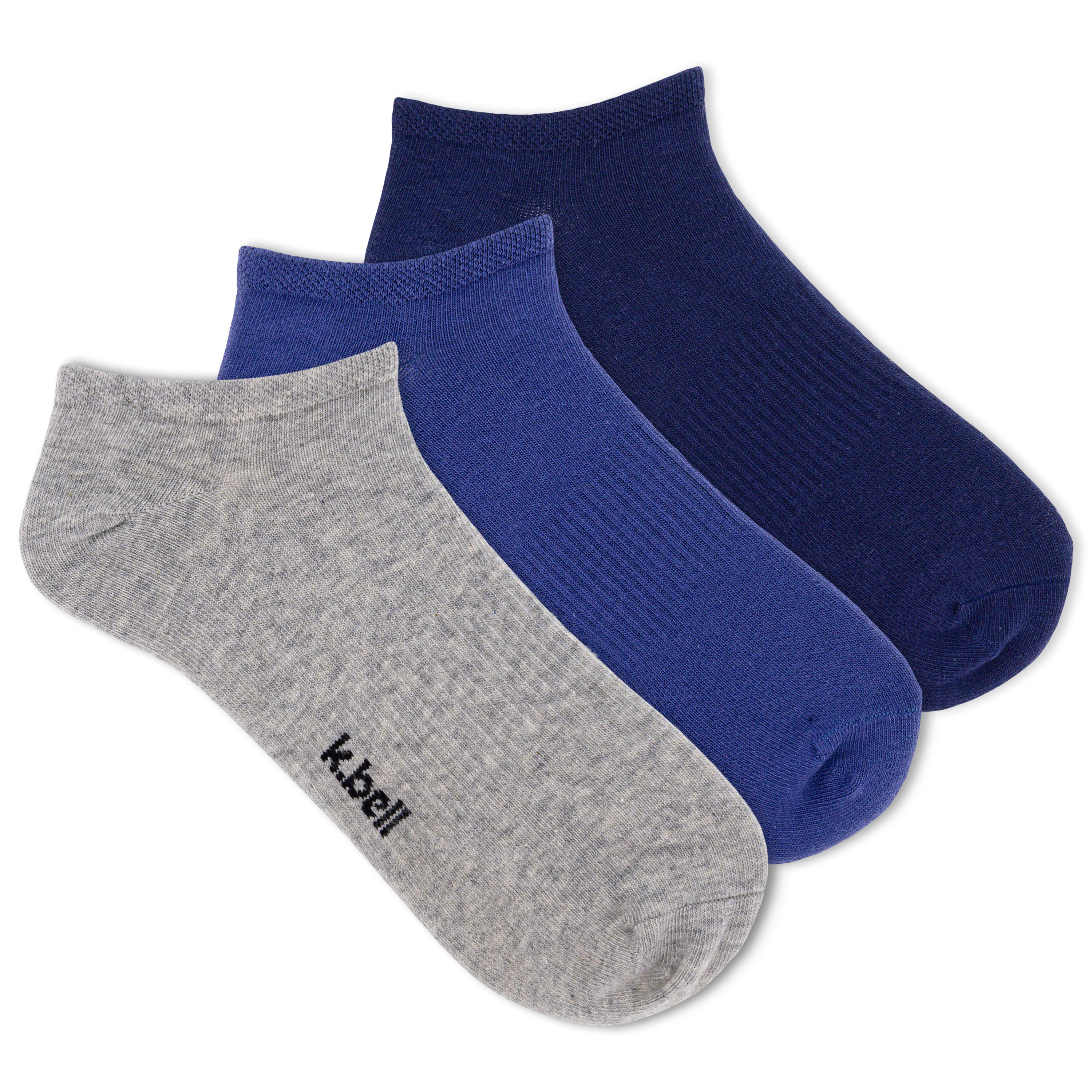 K.Bell Men's Flex Fit No Show Sock