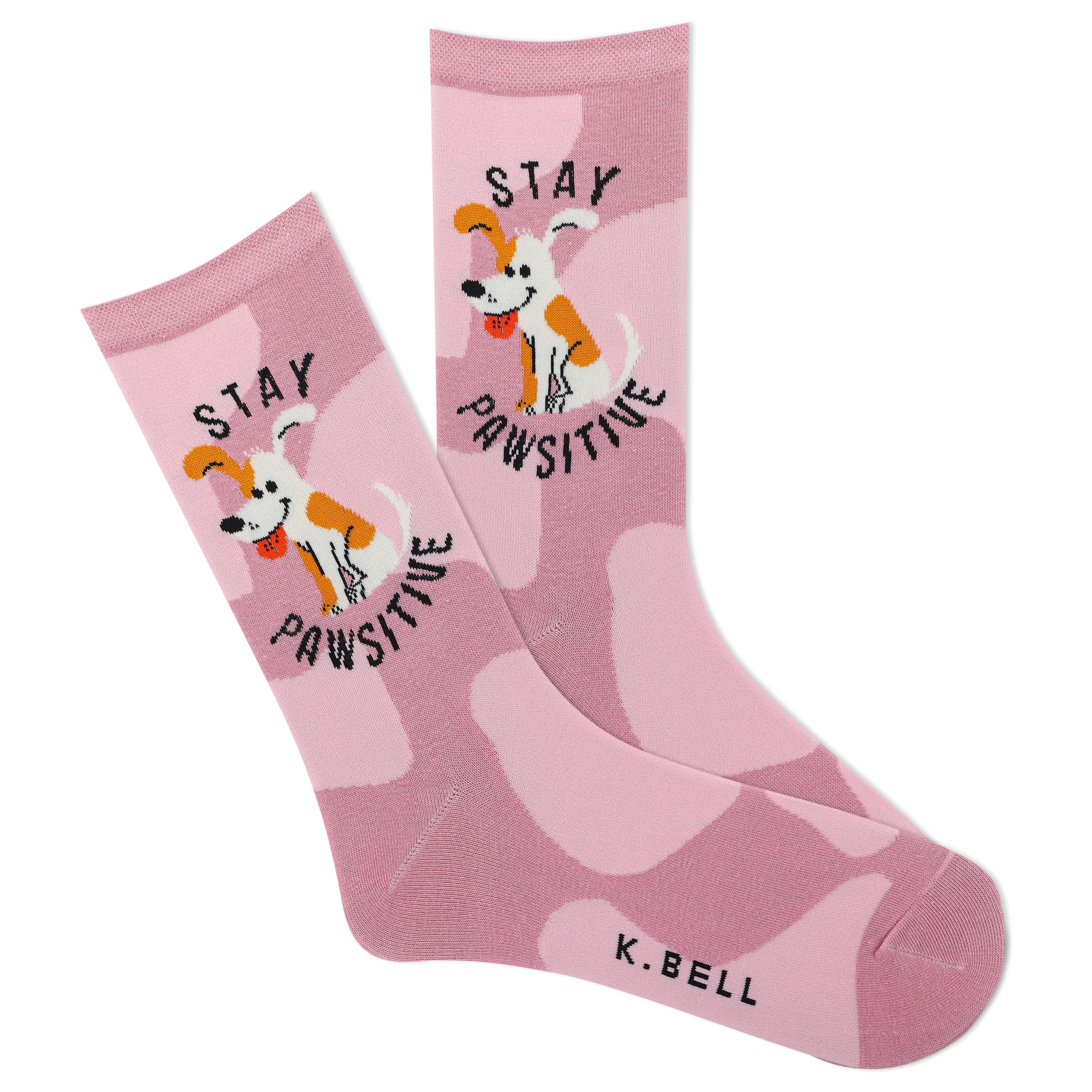 K.Bell Women's Stay Pawsitive Crew Sock