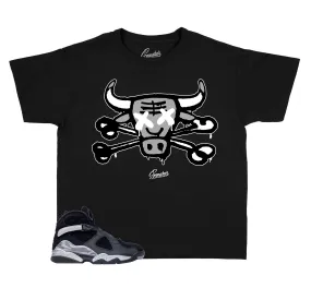 Kids Gunsmoke 8 Shirt - Bully Drip - Black