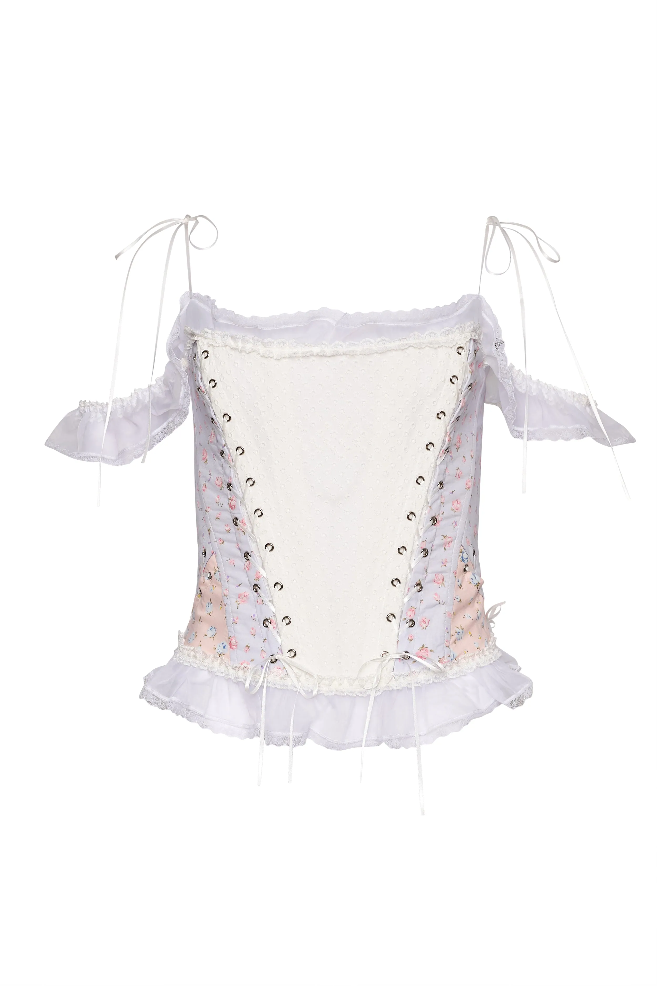 Lace Up Panel Corset