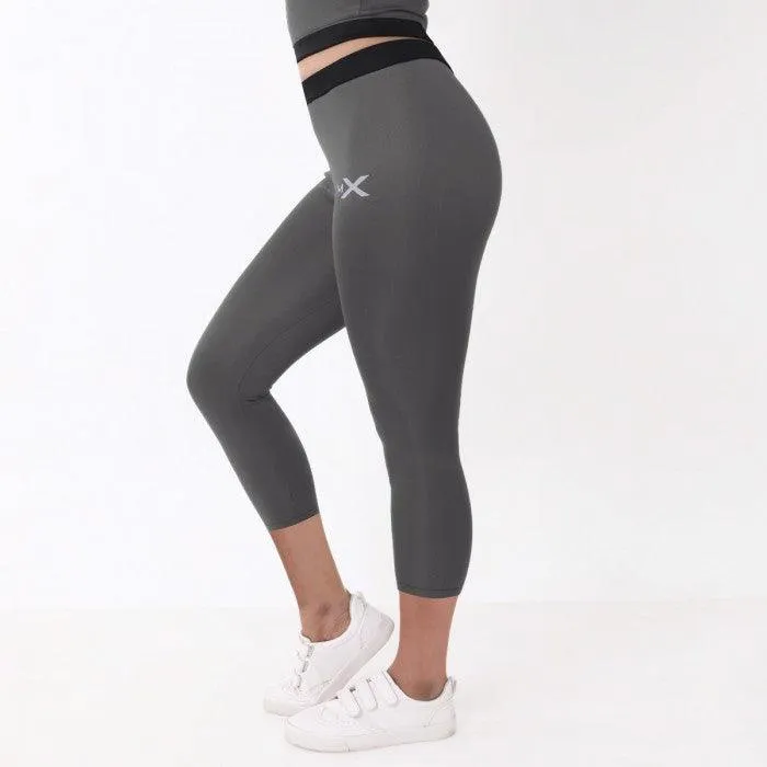 Lava Grey 3/4th Leggings: GymX Essential- Sale