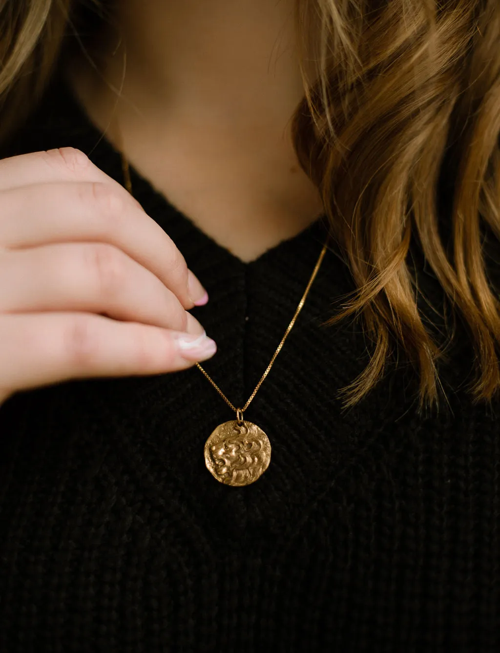 Lion Coin Necklace