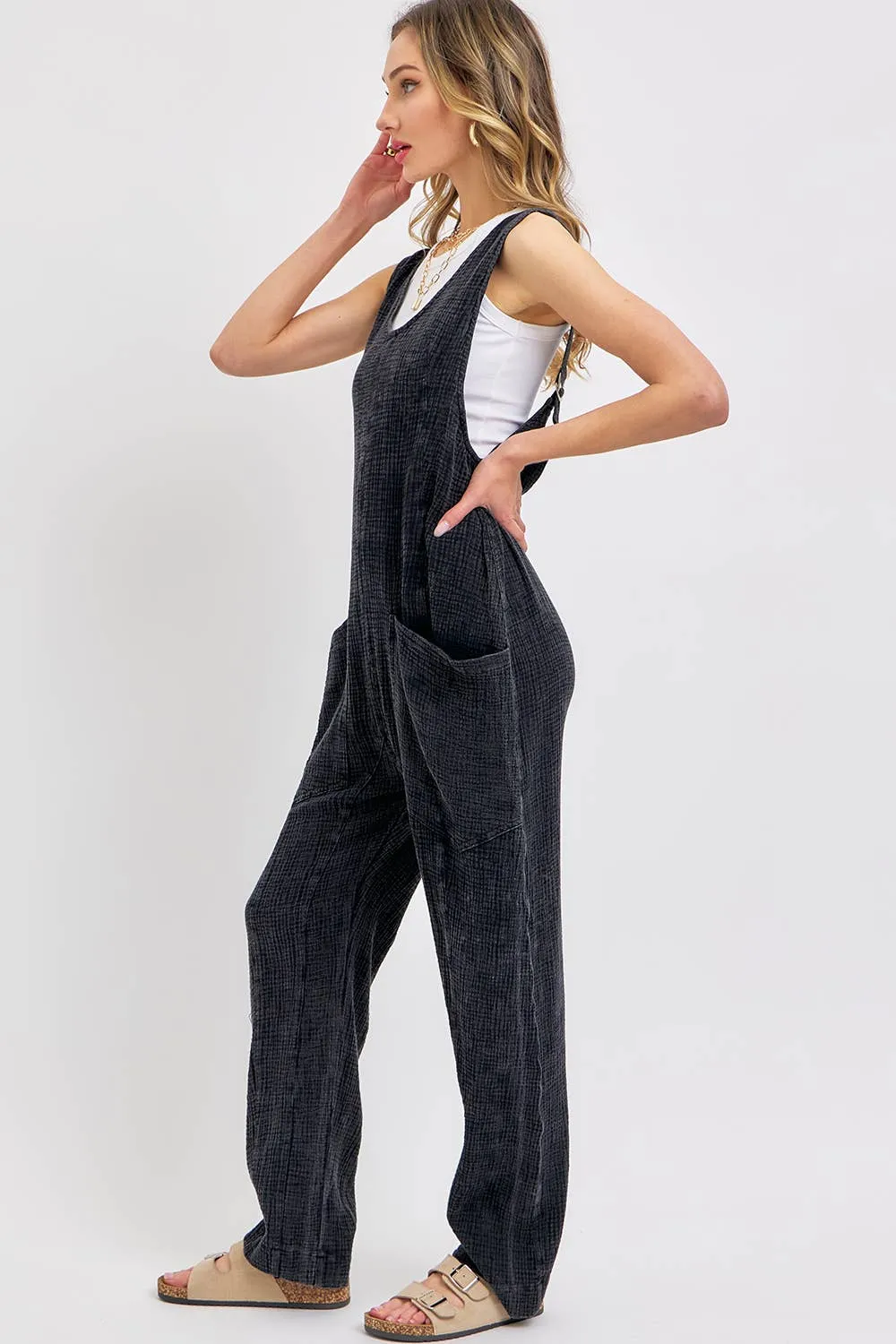 Lounge Mineral Washed Jumpsuit