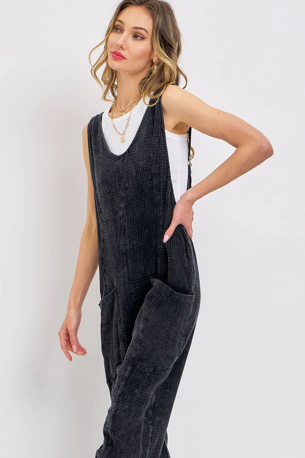 Lounge Mineral Washed Jumpsuit