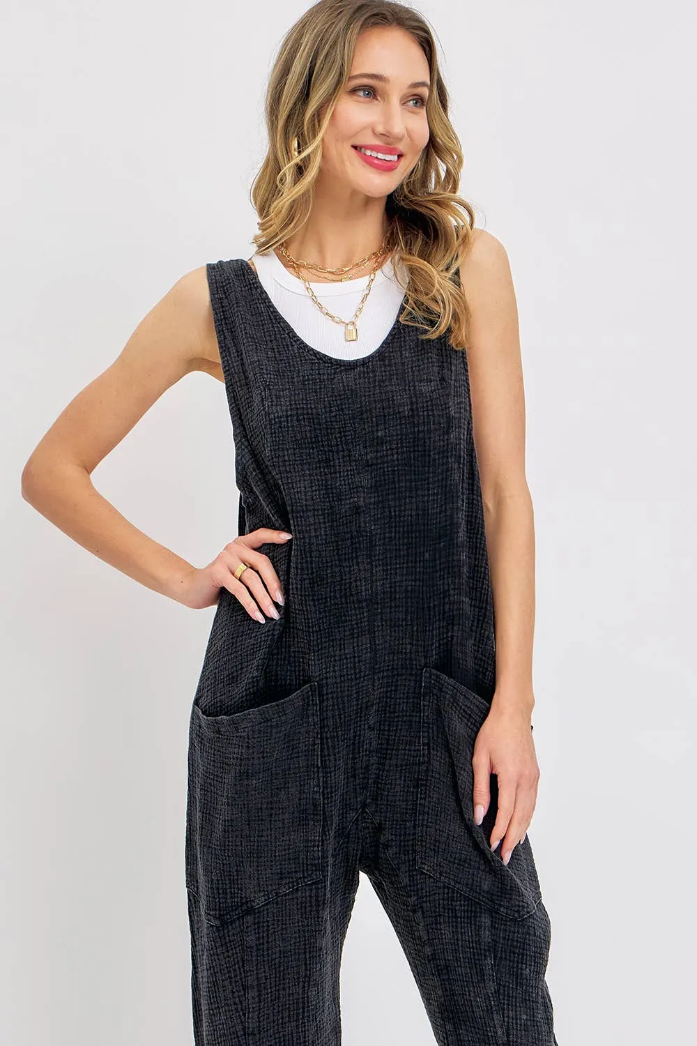 Lounge Mineral Washed Jumpsuit