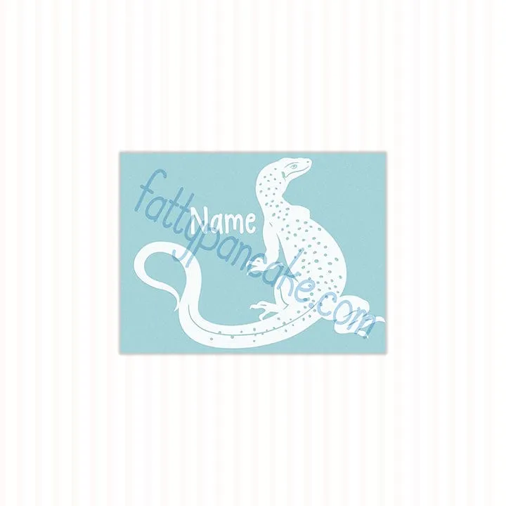 Mangrove Monitor Decal, Waterproof Vinyl Decal, Cute Reptile Gift