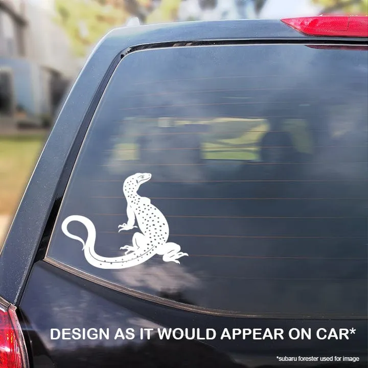 Mangrove Monitor Decal, Waterproof Vinyl Decal, Cute Reptile Gift