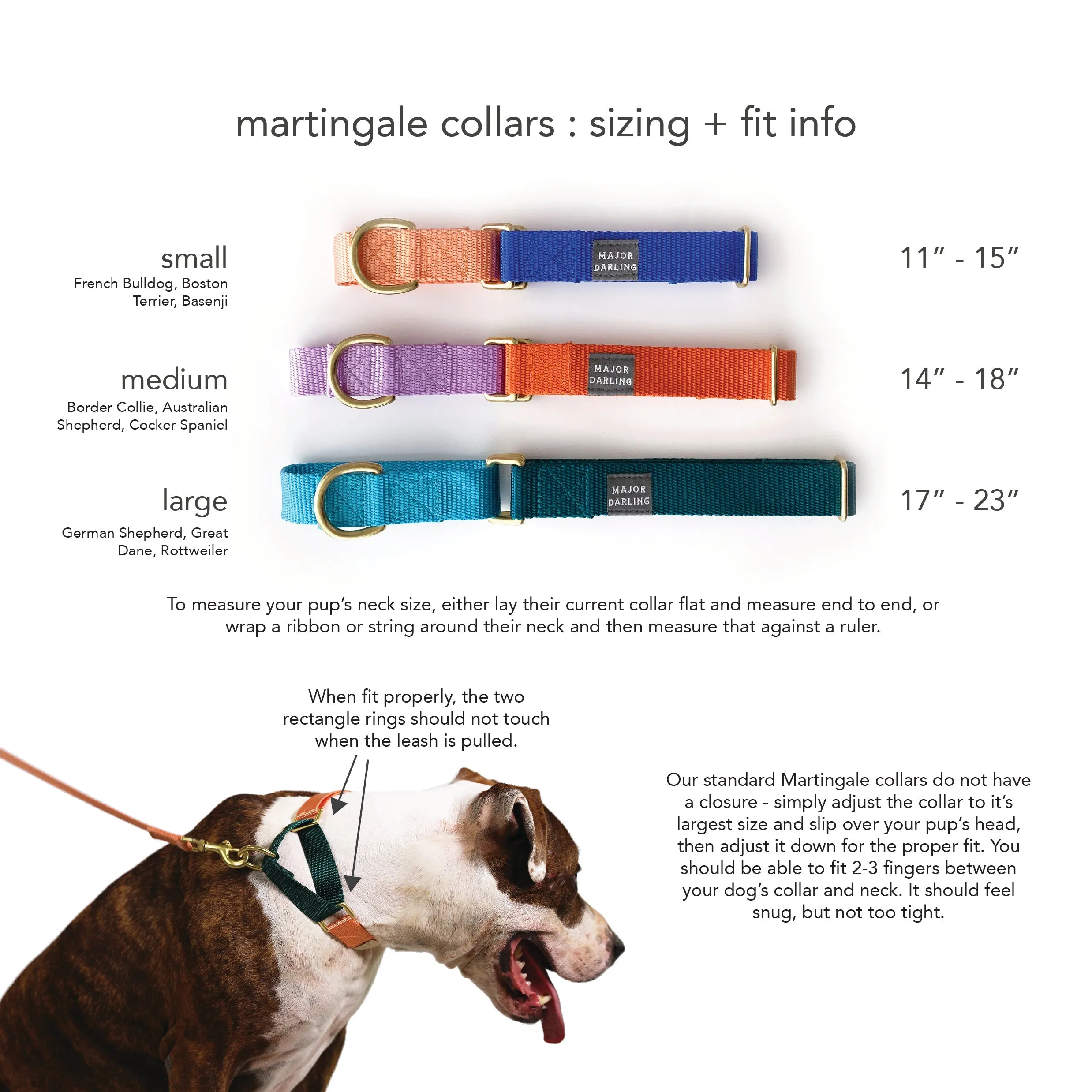 martingale collar / navy   forest