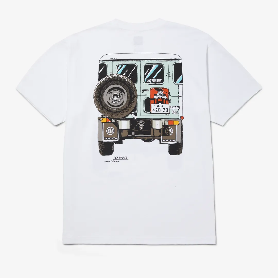 mens huf x toyota sixties s/s tee (white)