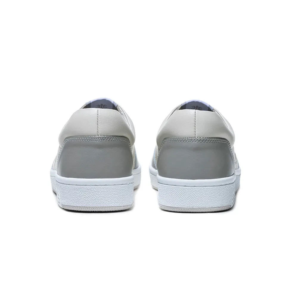 Men's Maker Gray Logo Leather Sneakers 08221-088