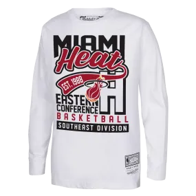 Mitchell & Ness Miami HEAT Tail Sweep Toddler Long Sleeve Tee