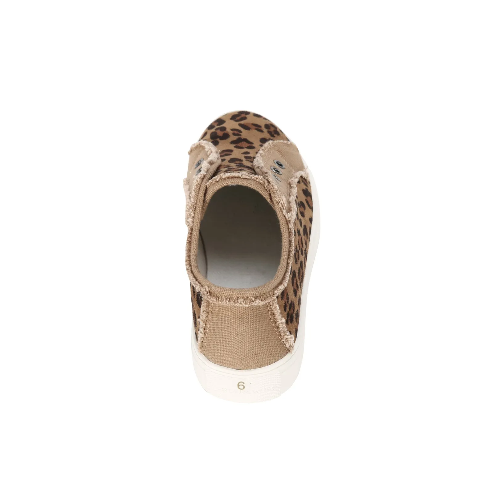 Montana West Leopard Hair-On Canvas Shoes