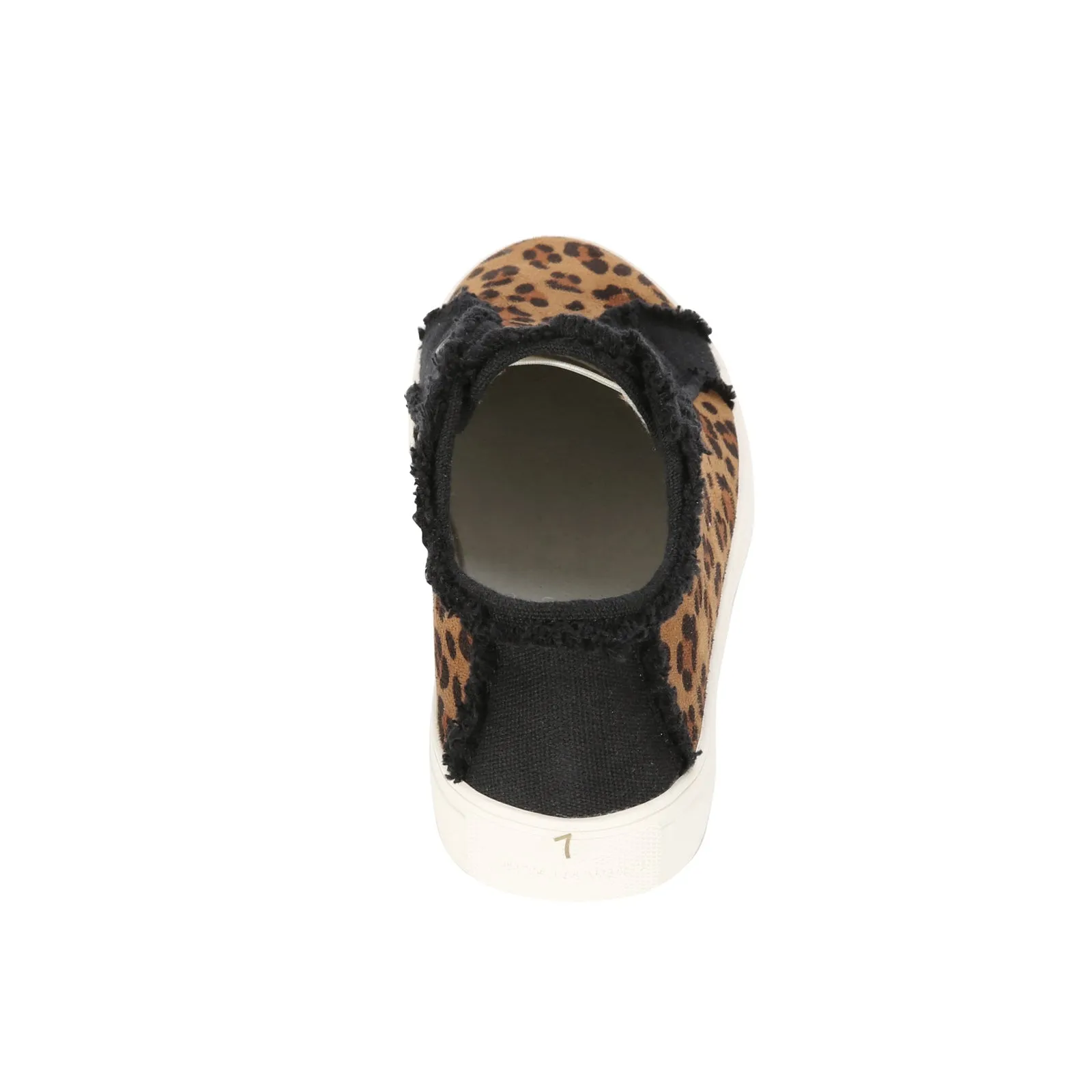 Montana West Leopard Hair-On Canvas Shoes