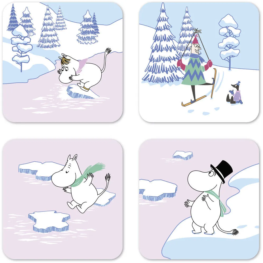 Moomin Winter Coasters 4-pack - Opto Design