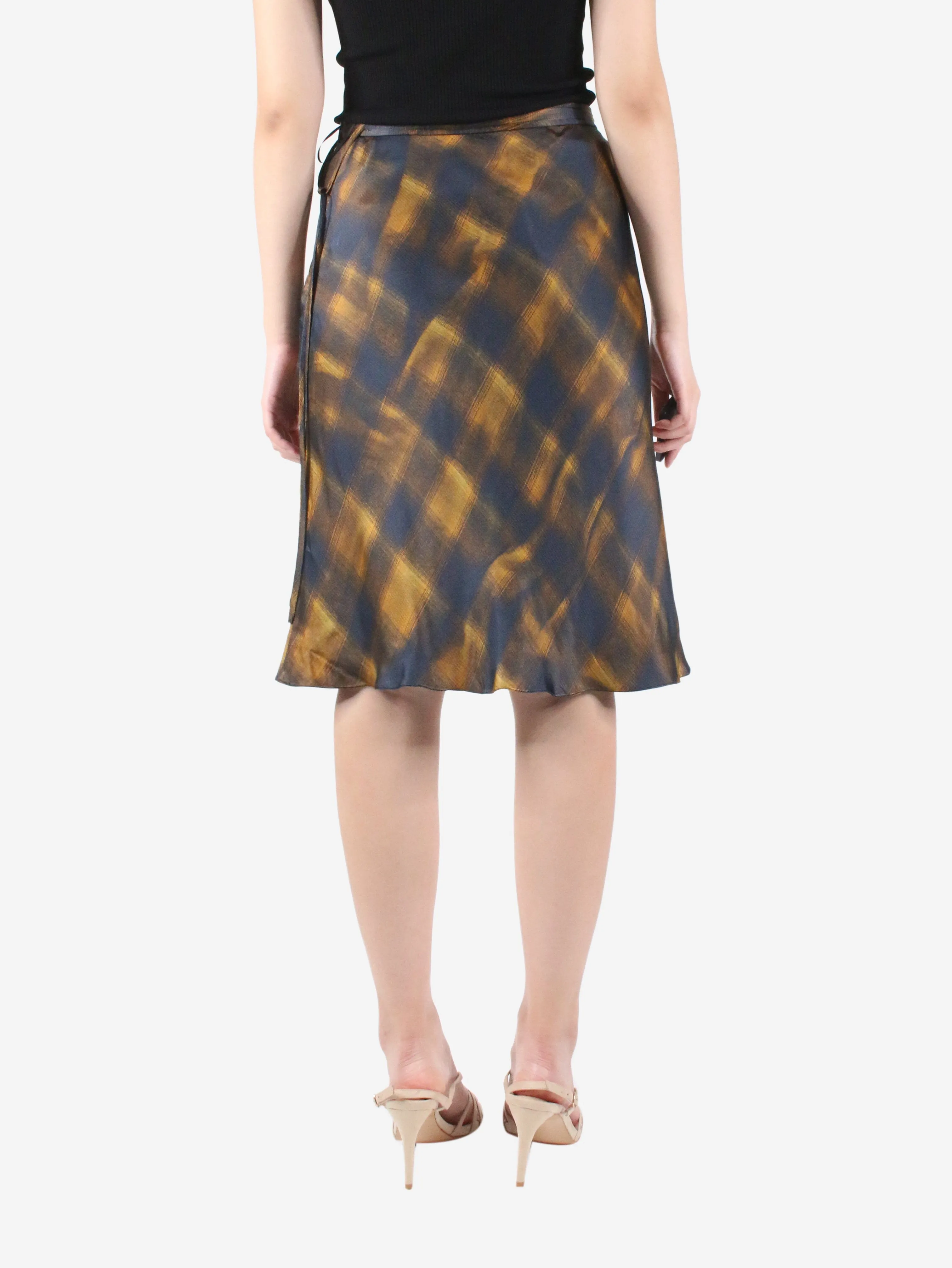 Multicoloured check patterned skirt - size US 6