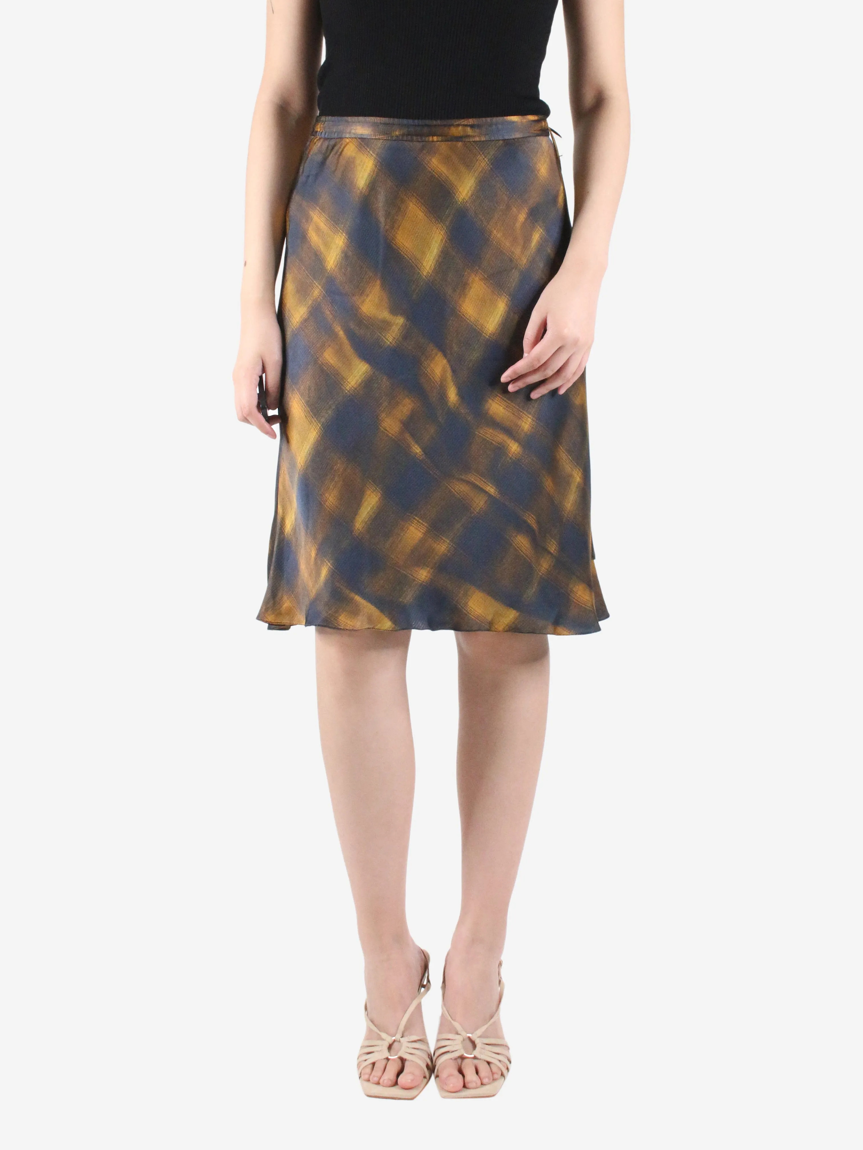 Multicoloured check patterned skirt - size US 6