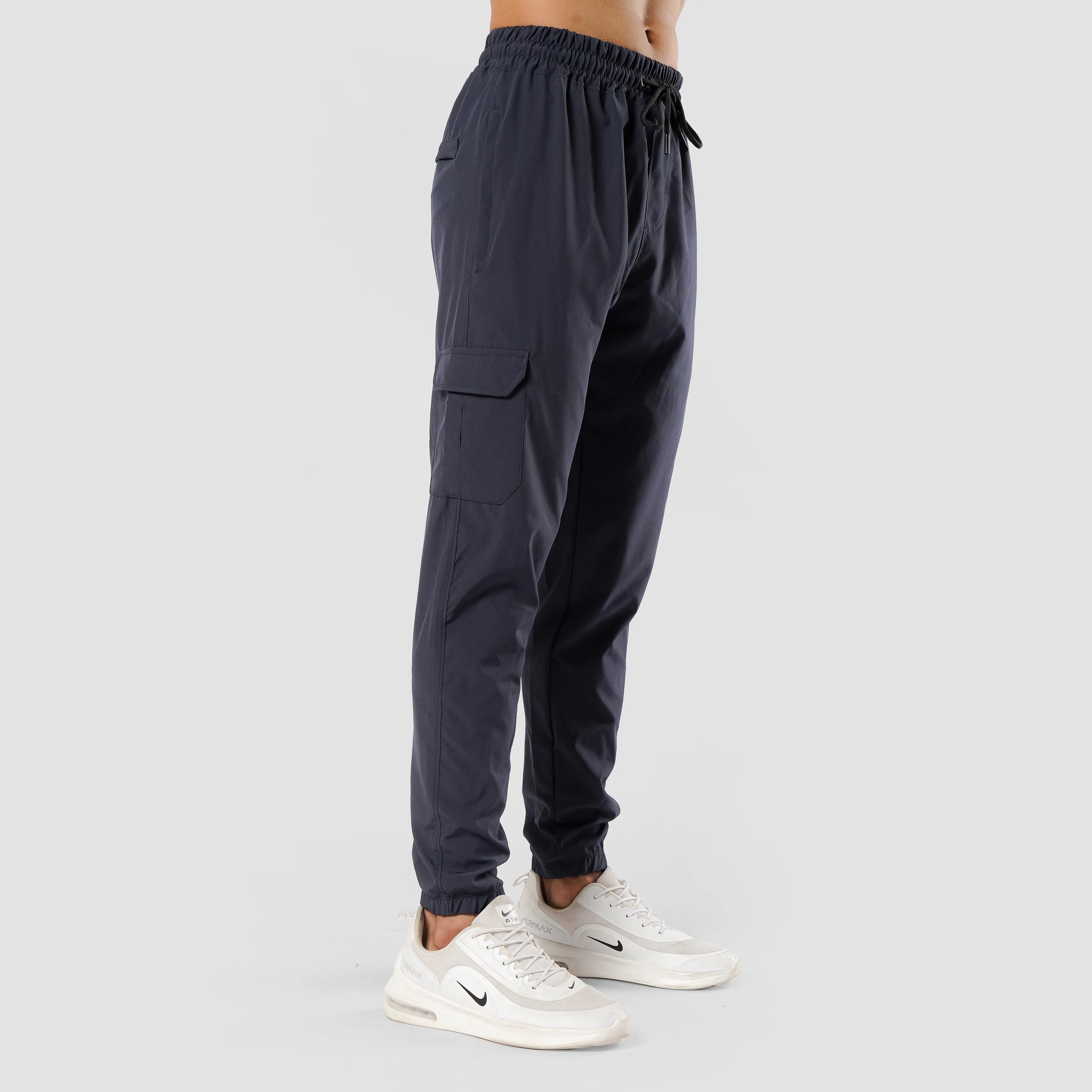 NAVY CARGO FLEX PANTS