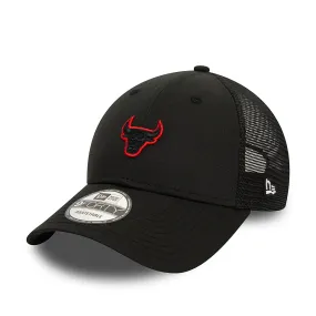 NEW ERA Chicago Bulls Home Field Black 9FORTY Adjustable Trucker Cap