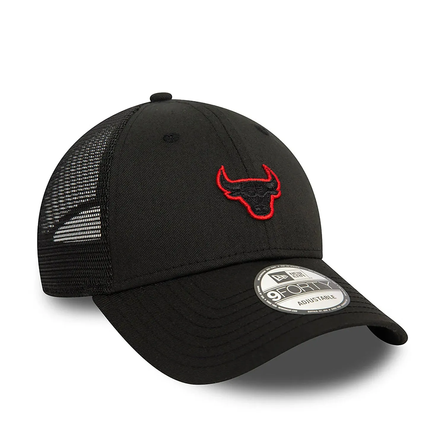 NEW ERA Chicago Bulls Home Field Black 9FORTY Adjustable Trucker Cap