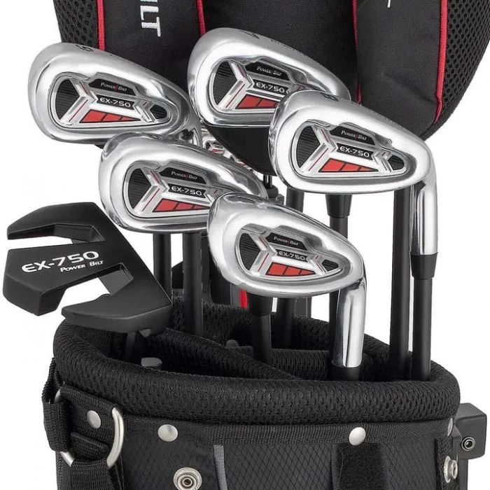 NEW PowerBilt EX750 Steel/Graphite MRH Package Golf Set