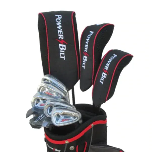 NEW PowerBilt EX750 Steel/Graphite MRH Package Golf Set